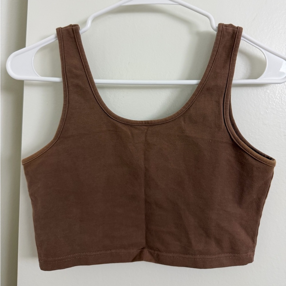 YesStyle Chocolate Brown Tank Top